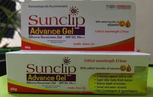 SunClip Sunscreen - SPF 50 PA+++ Advance Gel silicon sunscreen Gel SPF 50+