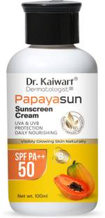 Dr. Kaiwart Sunscreen - SPF 50 PA++ Advanced Pro Formula Papaya Sunscreen No White Cast, All Skin Type