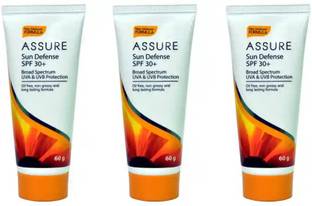 Rastic Assure Sunscreen - SPF 30+ PA+ Sunscreen - SPF 50 Sun Defense SPF 30 Pack of 3