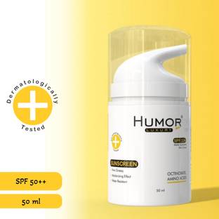 Humor Luxury Sunscreen - SPF 50+ PA+++ Light & Shade |Non Greasy,Water Resistant,Matte,No Shine,Long Lasting Sunscreen