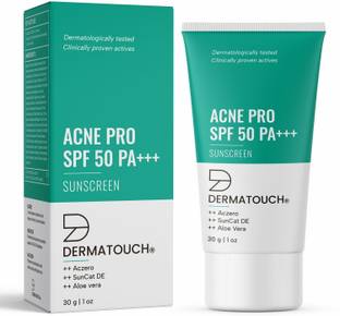 Dermatouch Sunscreen - SPF 50 PA+++ Acne Pro| Non-Acnegenic | UVA-UVB Protection | Zero White Cast