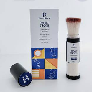 Barely Sunny Sunscreen - SPF 50 PA++++ Sunscreen Powder SPF 70 Protection & Ultra Soft Skin