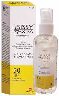 Sissy Sunscreen - SPF 50 PA++++ Xtra SPF 50, with UVA & UVB Protection, Water Resistant Sunscreen 100 gm