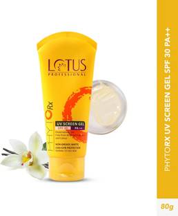 Lotus Professional Sunscreen - SPF 30 PA++ PHYTORx Uv Screen Gel SPF 30 Pa++