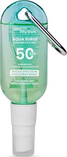 Earth Rhythm Sunscreen - SPF 50 Aqua Surge Sunscreen Spray Enriched With Hyaluronic Acid & Vitamin B3