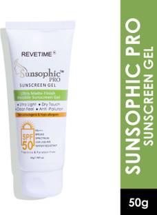 REVETIME Sunscreen - SPF 50 PA+++ Sunsophic Pro SPF 50 Sunscreen Gel
