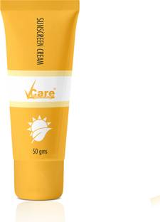 Vcare Sunscreen - SPF 50 PA++ Sunscreen Cream, 50 gm