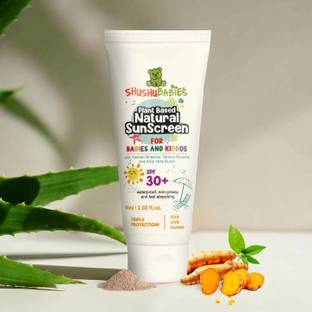 ShuShu Babies Sunscreen - SPF 30+ Plant-Based With UVA/UVB Protection For Babies/Kiddos Under 0-12 Years