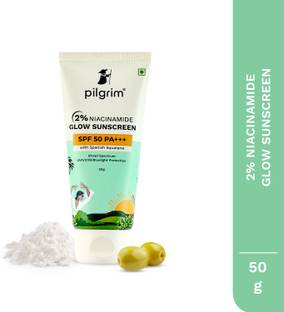 पिलग्रिम Niacinamide Glow Sunscreen with UVA/UVB Protection SPF - 50 PA+++