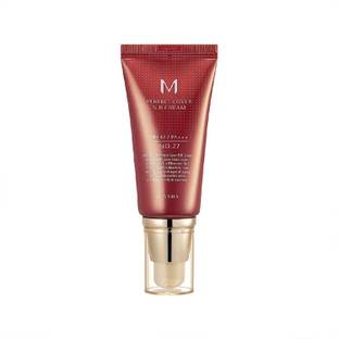 Missha Sunscreen - SPF 42 PA+++ M Perfect Cover BB Cream #27 SPF 42 PA+++ 50ml-Lightweight, Multi-Function, High Coverage Makeup to help infuse moisture for firmer-looking skin with reduction in appearance of fine line