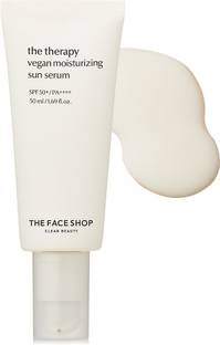The Face Shop Sunscreen - SPF 50 PA++++ The Therapy Vegan Moisturizing Serum Sunscreen with SPF 50 PA++++