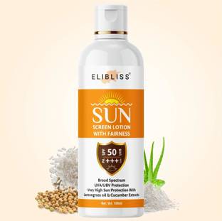 ELIBLISS Sunscreen - SPF 50 PA+++ Ultra Sheer Sunblock Cream - SPF 50 PA+++ for All Skin
