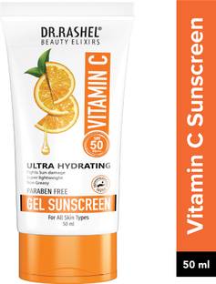 DR.RASHEL Sunscreen - SPF 50 PA++ Vitamin C Ultra Hydrating Sunscreen SPF 50 PA+++ Protects Your Skin From UV Ray