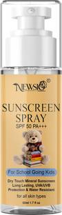 Newsio Sunscreen - SPF 50 PA+++ - Schoolers Sunscreen Spary Broad Spectrum , Water Resistant for School-going