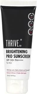 ThriveCo Sunscreen - SPF 50 PA++++ Brightening Pro Sunscreen For Men | SPF 50+ Pa++++ with Kojic Acid