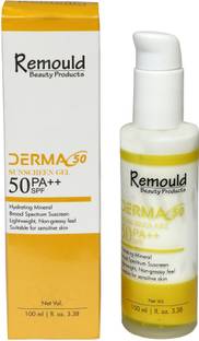 Remould Beauty Products Sunscreen - SPF 50 PA++ Sunscreen For Body & Face Broad Spectrum UVA & UVB Protection Non Greasy