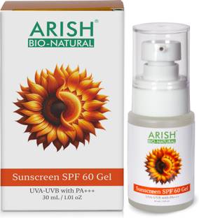 ARISH BIO-NATURAL Sunscreen - SPF 60 PA+++ Sunscreen SPF 60 Gel