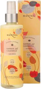 MANTRA Sunscreen - SPF 50 PA++ Saffron & Calendula Sun Cream - SPF 30