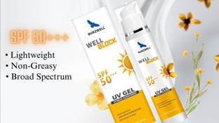 WELLBLOCK Sunscreen - SPF 50 PA+++ Well Block SPF 50+++ UV Gel Hybrid Sunscreen