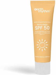 Earth Rhythm Sunscreen - SPF SPF 50 Matte PA+++ Matte Mineral Sunscreen SPF 50 PA+++ Phyto Shield with 9% Zinc Oxide