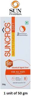 SUN PHARMA Sunscreen - SPF 50 PA+++ Sun Cros Matte Finish Soft Gel