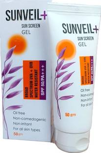 Sunveil Sunscreen - SPF 50 PA+++ Sun Screen Gel 50 SPF/PA+++