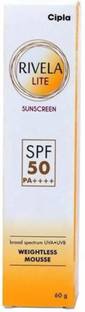 Rivela Sunscreen - SPF 50 PA++++ Lite Sunscreen SPF 50++++ 50mL