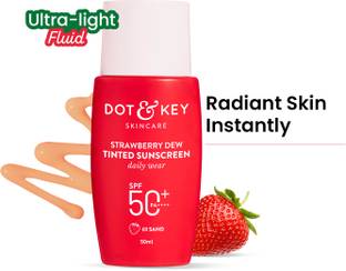 Dot & Key Sunscreen - SPF 50 PA++++ STRAWBERRY DEW TINTED SUNSCREEN SPF 50 PA++++ protects & perfects skin -03 SAND