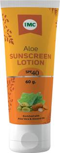 IMC Sunscreen - SPF 40 PA++ Aloe Sunscreen Lotion | For All Skin Types | Protect Skin From Harmful UV Rays
