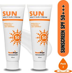 स्मार्ट ड्रॉप्स Sunblock Sunscreen Creem For Deeply Hydrating SPF - 50 PA+++
