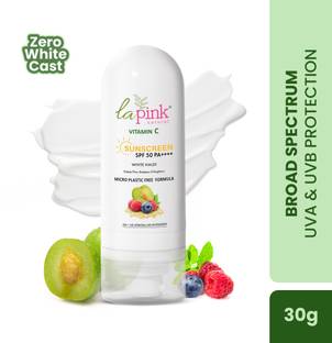 La Pink Sunscreen - SPF 50 PA++++ Vitamin C Sunscreen SPF 50 PA++++ Hyaluronic Acid & Niacinamide UVA/B Protection