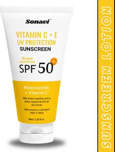 Sonavi Sunscreen - SPF 50 PA+++ Vitamin C+E Super Bright,Water Light For Deeply Hydrating