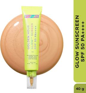 HYPHEN Sunscreen - SPF 50 PA++++ Golden Hour Glow for Dewy Glow & Bright Skin | Protects Vitamin C & Peptides