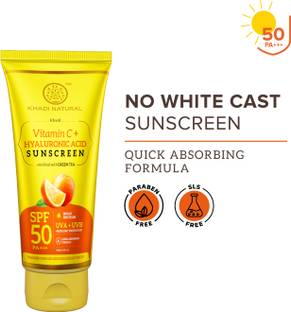 KHADI NATURAL Sunscreen - SPF 50, PA+++ ,Watermelon + Niacinamide Sunscreen | Protect from UVA/UVB Rays -