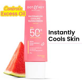 Dot & Key Sunscreen - SPF 50 PA++++ Watermelon Hyaluronic Cooling for Oily,Normal&Combination Skin,Lightweight