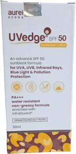 Aurelderma Sunscreen - SPF 50 PA+++ UVedge Sunscreen Lotion