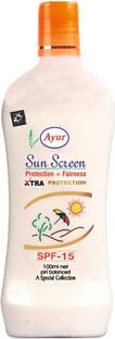Ayur Sunscreen - SPF 50 Herbals Sunscreen Lotion SPF-15