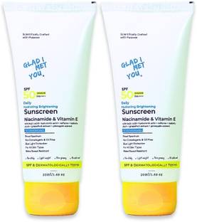 GLAD I MET YOU Sunscreen - SPF 50 PA++++ Sunscreen SPF 50 PA++++ | No White Cast | Non-Sticky