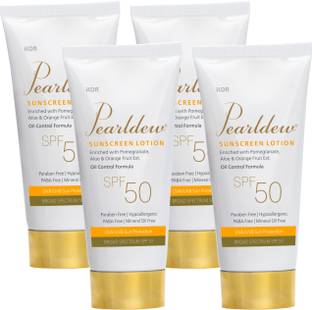 Pearldew Sunscreen - SPF 50 Sunscreen Lotion SPF 50 50 ml | With Aloe Vera| UVA & UVB Protection