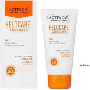 Actiwow Sunscreen - SPF 50 Helocare SPF 50 Sunscreen for Face, Chest, and Neck