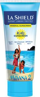 La Shield Sunscreen - SPF 50 PA+++ Sunscreen - SPF 50 PA+++ Disney Moana 2 Kids|Free sticker set of 9