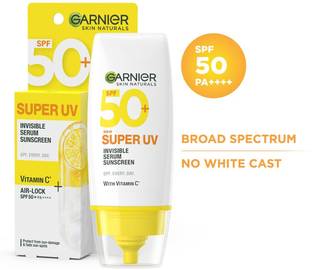 GARNIER Sunscreen - SPF 50 PA++++ Super UV Invisible Serum Sunscreen