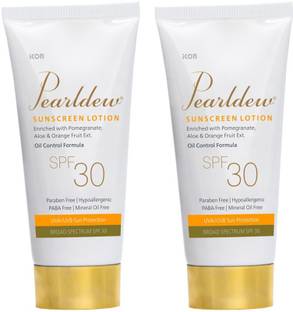 Pearldew Sunscreen - SPF 30 Sunscreen Lotion SPF 30 50 ml | With Aloe Vera| UVA & UVB Protection