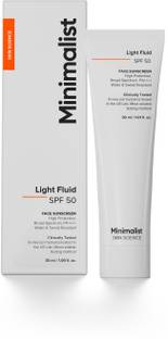 Minimalist Sunscreen - SPF 50 PA++++ Light Fluid SPF 50 Face Sunscreen