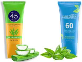 FLORERO Sunscreen - SPF SPF 45 & 60 PA+++ Sunscreen - SPF 60 PA+++ & 45 Lightweight sunscreen