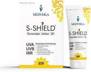 S-Shield Sunscreen - SPF 30 PA+++ Sunscreen Lotion With SPF 30 PA+++ | UVA & UVB Protection