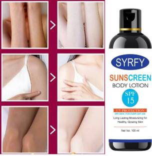 SYRFY Sunscreen - SPF 50 NATURAL GLOW & SUNPROTECT SUNSCREEN SPF 15 (100 ml)
