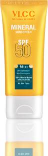 VLCC Sunscreen - SPF 50 PA+++ Mineral Sunscreen Ultra Lightweight Non-Comedogenic