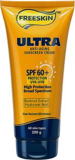 Free Skin Sunscreen - SPF 60+ PA+++ Ultra Anti-Aging | UVA/UVB Broad Spectrum | Beetroot Extract