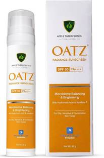 Oatz Sunscreen - SPF 50 PA+++ Radiance Sunscreen SPF 50 PA++++ EACH 50g (pack of 1)